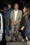 Sidney Poitier in a great mood at Craig's