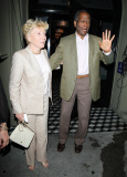 Sidney Poitier in a great mood at Craig's
