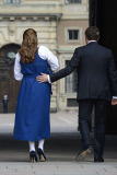 Princess MADELEINE of Sweden and CHRIS O'NEILL present their baby girl LEONORE on Sweden's National Day