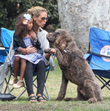 Heidi Klum and Seal share a friendly Kiss at their children's soccer game