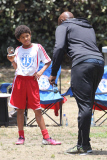 Heidi Klum and Seal share a friendly Kiss at their children's soccer game