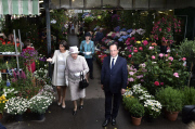 Queen Elizabeth II visit to Marche aux Fleurs et aux Oiseaux, Paris, France - 07 Jun 2014