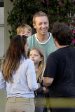 *EXCLUSIVE* Gwyneth Paltrow and Chris Martin meet at The Ivy for a Family Dinner