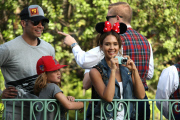 Jessica Alba and Cash Warren celebrate Honor's 6th Birthday at Disneyland