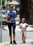 Alessandra Ambrosio and Anja run errands together in Brentwood