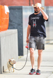 Hugh Jackman & Daughter Ava Walk Their Dog In NYC 
