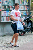 Members of the UK soccer team out shopping in Rio after recent loss