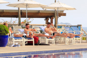 *EXCLUISVE* Steven Gerrard and his team mates soak up the Brazilian Sun!
