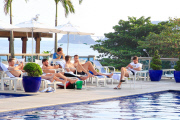 *EXCLUISVE* Steven Gerrard and his team mates soak up the Brazilian Sun!