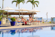 *EXCLUISVE* Steven Gerrard and his team mates soak up the Brazilian Sun!