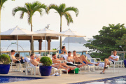 *EXCLUISVE* Steven Gerrard and his team mates soak up the Brazilian Sun!