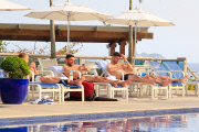 *EXCLUISVE* Steven Gerrard and his team mates soak up the Brazilian Sun!