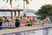 *EXCLUISVE* Steven Gerrard and his team mates soak up the Brazilian Sun!