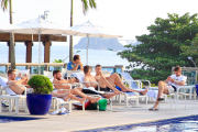*EXCLUISVE* Steven Gerrard and his team mates soak up the Brazilian Sun!