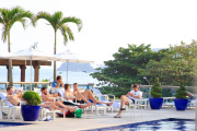 *EXCLUISVE* Steven Gerrard and his team mates soak up the Brazilian Sun!
