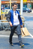 Joe Jonas gets ready to cheer for US in the World Cup