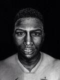 Make up artist transforms herself into famous faces, London Britain, June 2014