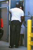 Rihanna makes a discreet getaway with her beer
