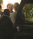 Quentin Tarantino and Uma Thurman embrace after romantic dinner