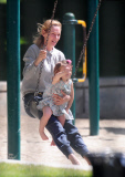 Uma Thurman Is All Smiles Playing With Daughter Luna At The Park In Beverly Hills