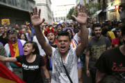 Demonstration against the monarchy in Madrid, Spain - 19 Jun 2014