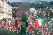 Italy: FIFA World cup 2014 Italy vs Costa Rica witnessed by fans in Turin