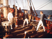 EXTRACT OF THE FILM "LES REVOLTES DU BOUNTY" AVEC MARLON BRANDO.