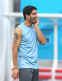 2014 FIFA World Cup, Group D, Italy v Uruguay - Uruguay Training and Press Conference, Estádio Arena das Dunas, Natal, Brazil - 23 Jun 2014