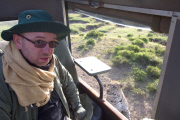 Welshman has close encounter with an inquisitive male leopard, Masai Mara, Kenya - 16 Jan 2014