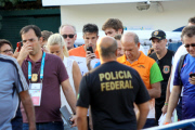 Netherland's Soccer Team enjoy a day off by the pool