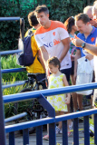 Netherland's Soccer Team enjoy a day off by the pool