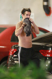 *EXCLUSIVE* Colin Farrell goes topless in Weho