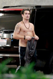 *EXCLUSIVE* Colin Farrell goes topless in Weho