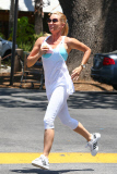 *EXCLUSIVE* Nicollette Sheridan shows off her great body in jogging attire!