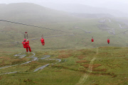 World's biggest underground trampoline set to open in snowdonia, Britain, June 2014