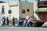 Palestinians clash with Israeli soldiers over killing of Palestinian teenager in apparent revenge for murdered Israeli teenagers, Shuafat, Jersualem, Israel - 02 Jul 2014