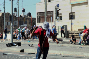 Palestinians clash with Israeli soldiers over killing of Palestinian teenager in apparent revenge for murdered Israeli teenagers, Shuafat, Jersualem, Israel - 02 Jul 2014