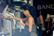 The Kardashians visit their Hamptons Dash boutique