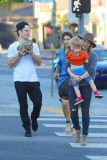 *EXCLUSIVE* Hilary Duff and Mike Comrie have a family day with Luca