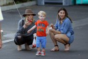 *EXCLUSIVE* Hilary Duff and Mike Comrie have a family day with Luca