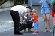 *EXCLUSIVE* Hilary Duff and Mike Comrie have a family day with Luca
