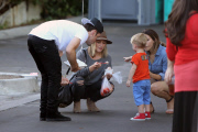 *EXCLUSIVE* Hilary Duff and Mike Comrie have a family day with Luca