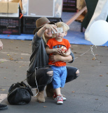*EXCLUSIVE* Hilary Duff and Mike Comrie have a family day with Luca - Part 2