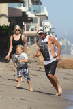 Gavin Rossdale saves the family dog at Rachel Zoes Malibu beach house