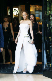 Jennifer Lopez leaves her hotel to attend Four seasons in Paris