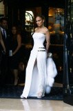Jennifer Lopez leaves her hotel to attend Four seasons in Paris