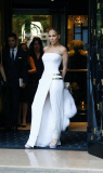 Jennifer Lopez leaves her hotel to attend Four seasons in Paris