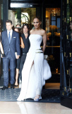Jennifer Lopez leaves her hotel to attend Four seasons in Paris
