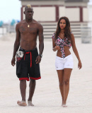 Semi-Exclusive... Mario Balotelli & Fanny Neguesha Out For A Stroll On The Beach 
