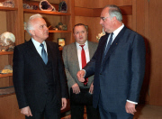 Two Plus Four conference in Bonn - Kohl, Shevardnadze